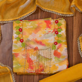 Burberry yellow Unstitched Suit